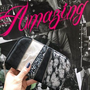 platinum mix maxi chic leather wallet evileve