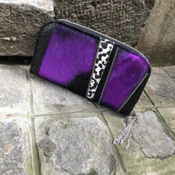 Purple Cavallino Chic Maxi Wallet EvilEve