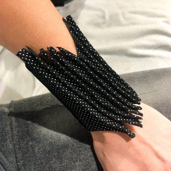 usnjena zapestnica Goddess Dots EvilEve