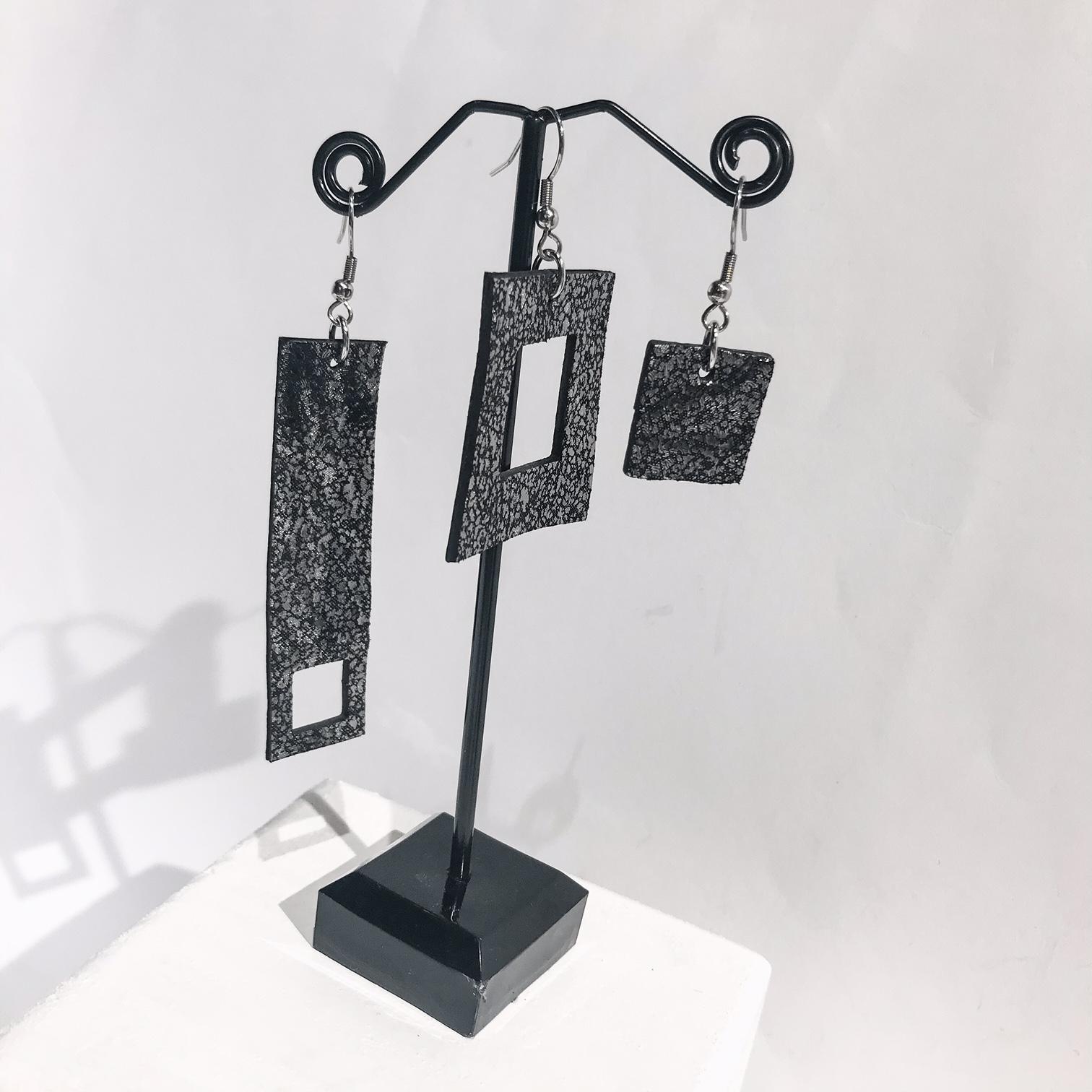 Uhani Threesome Antracit EvilEve Uhani Threesome Antracit EvilEve