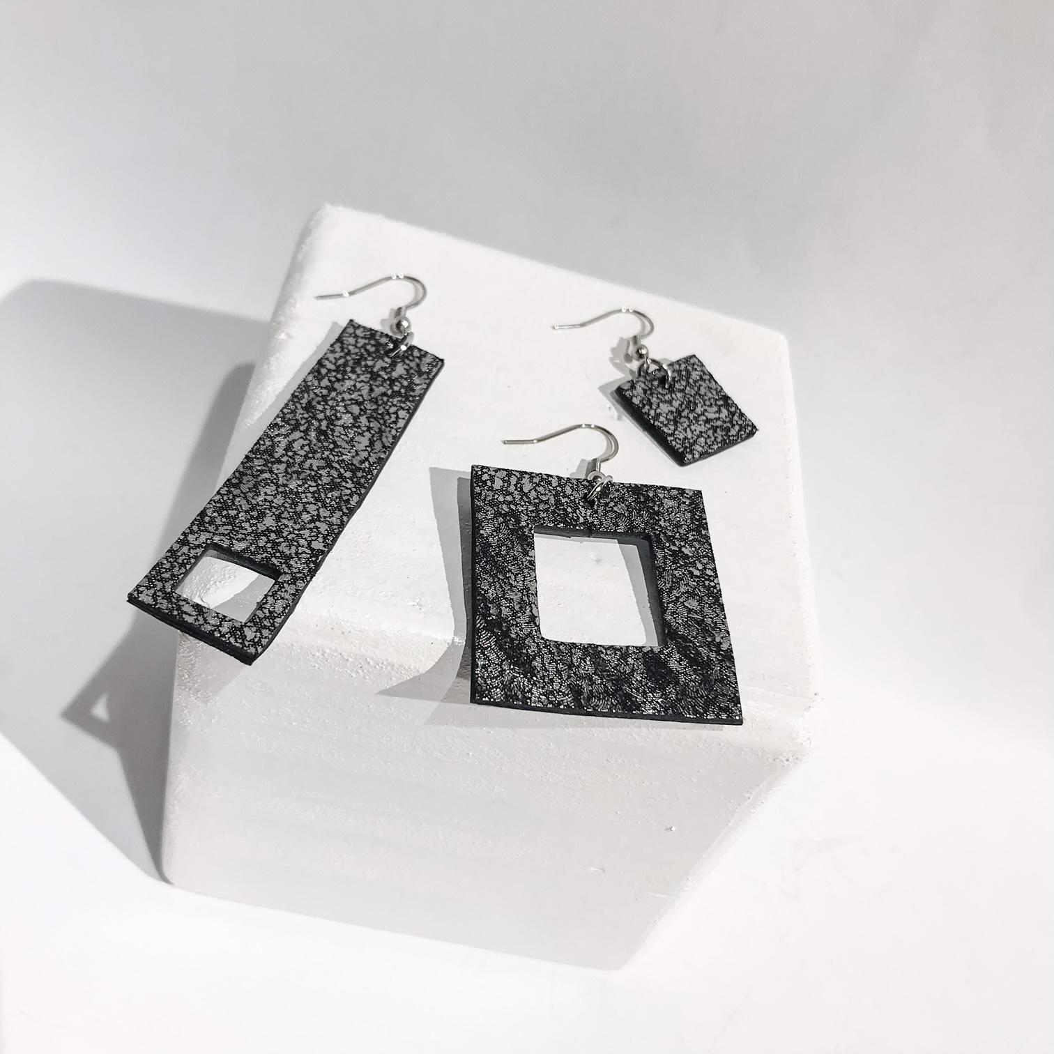 Uhani Threesome Antracit EvilEve Uhani Threesome Antracit EvilEve