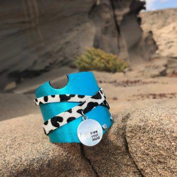 zapestnica FreeYourMind Azur EvilEve