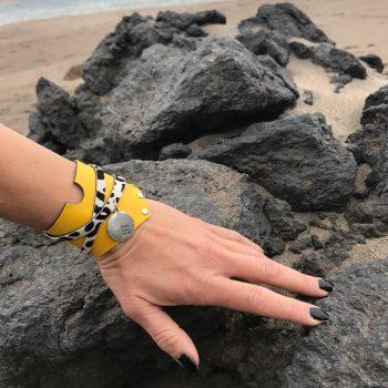 zapestnica FreeYourMind Yellow EvilEve