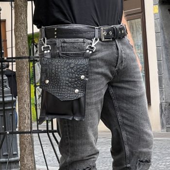 Snemljiva večnamenska priročna torbica Men Hands Free Bag Black Style