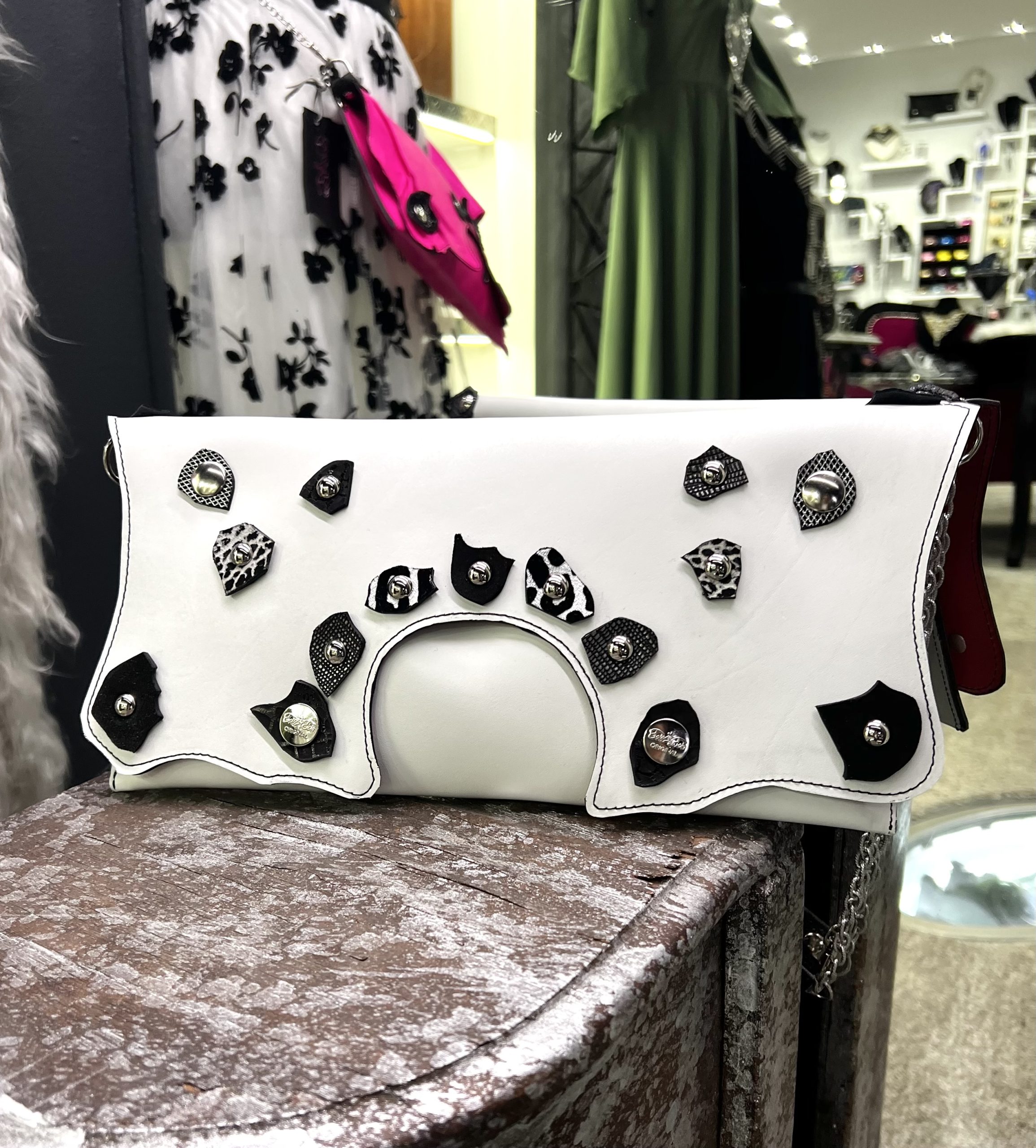 Clutch Mini Belt Bag White