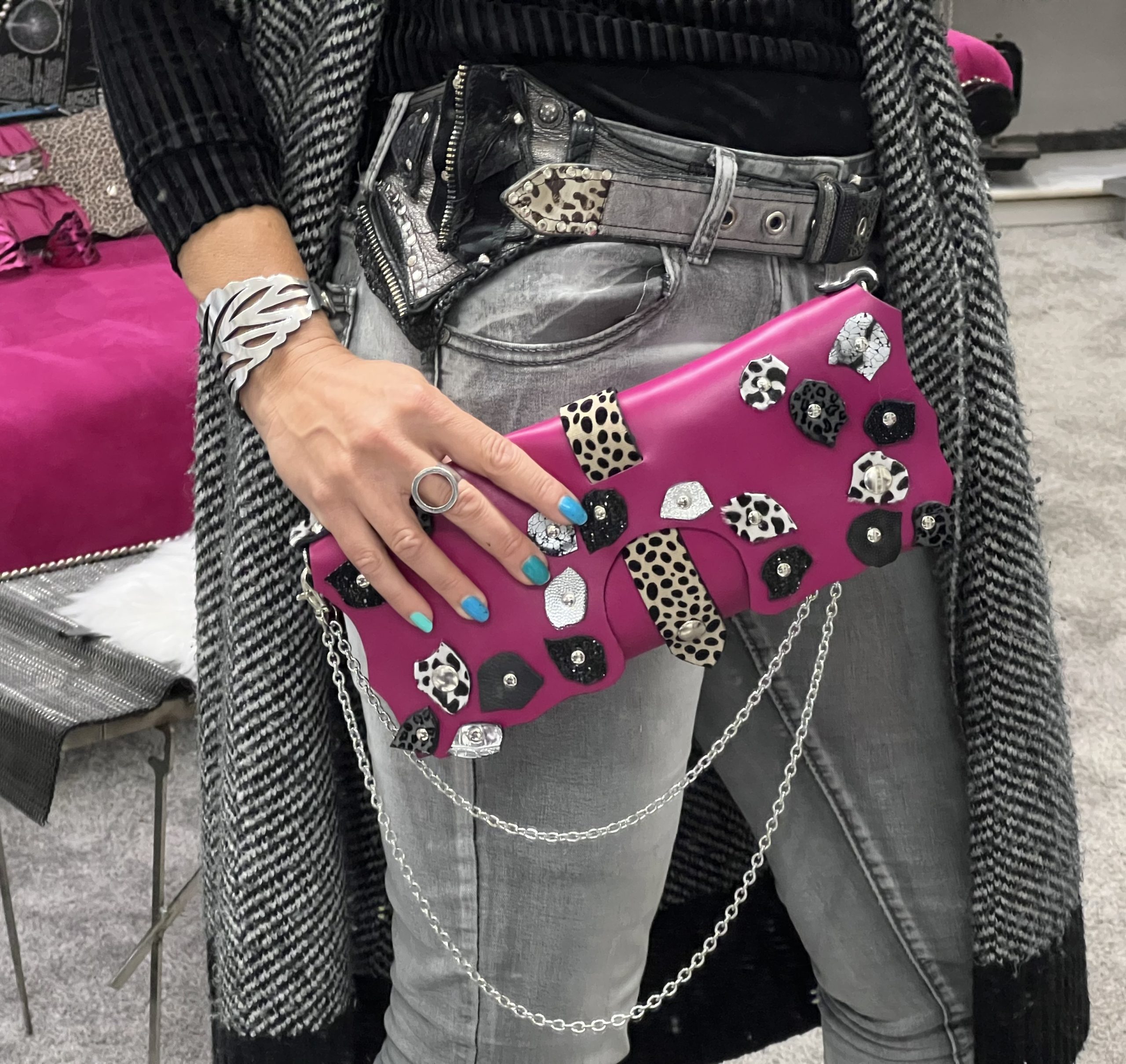 Clutch Mini Belt Bag Pink