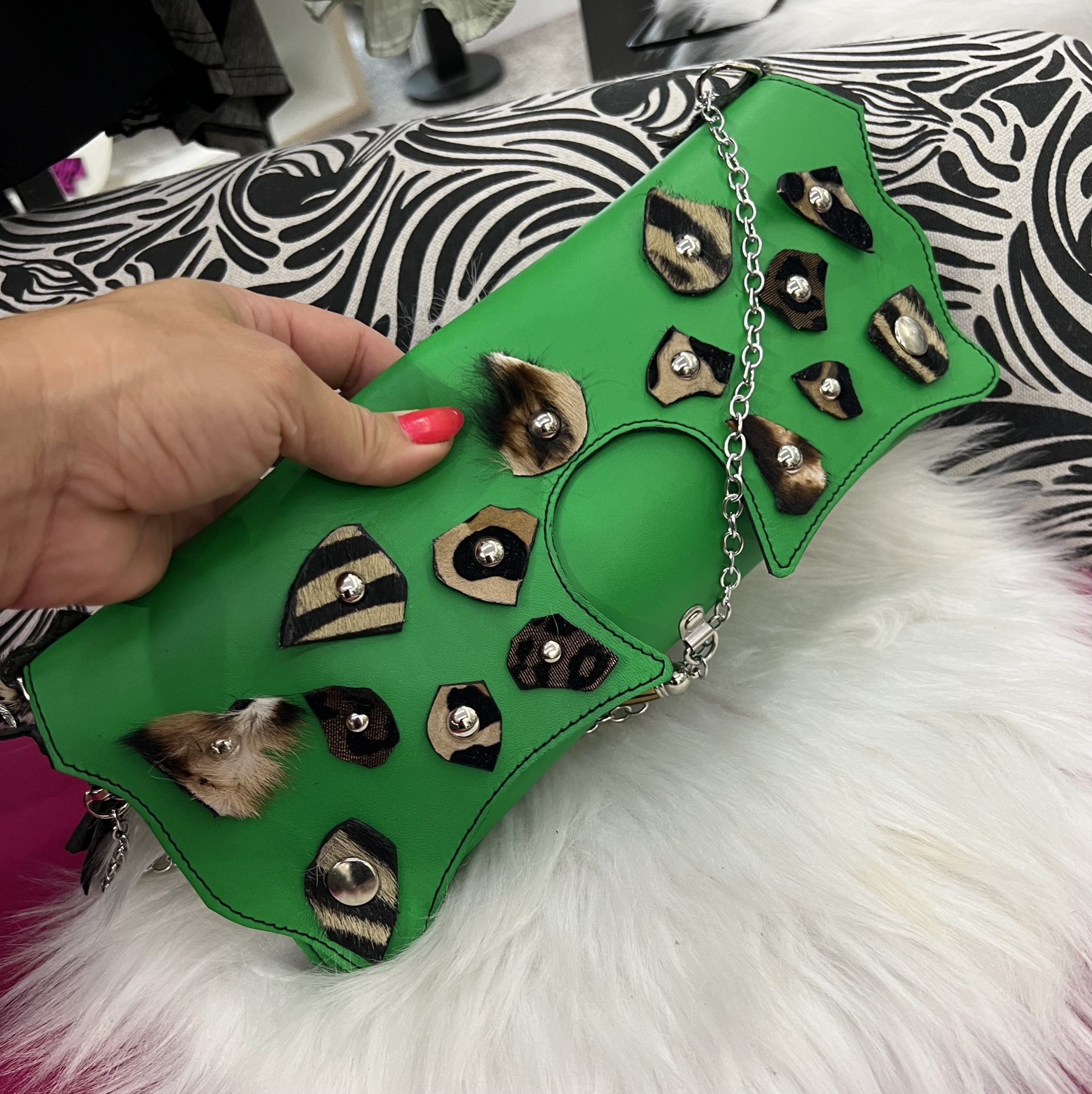 Clutch Mini Belt Bag Green